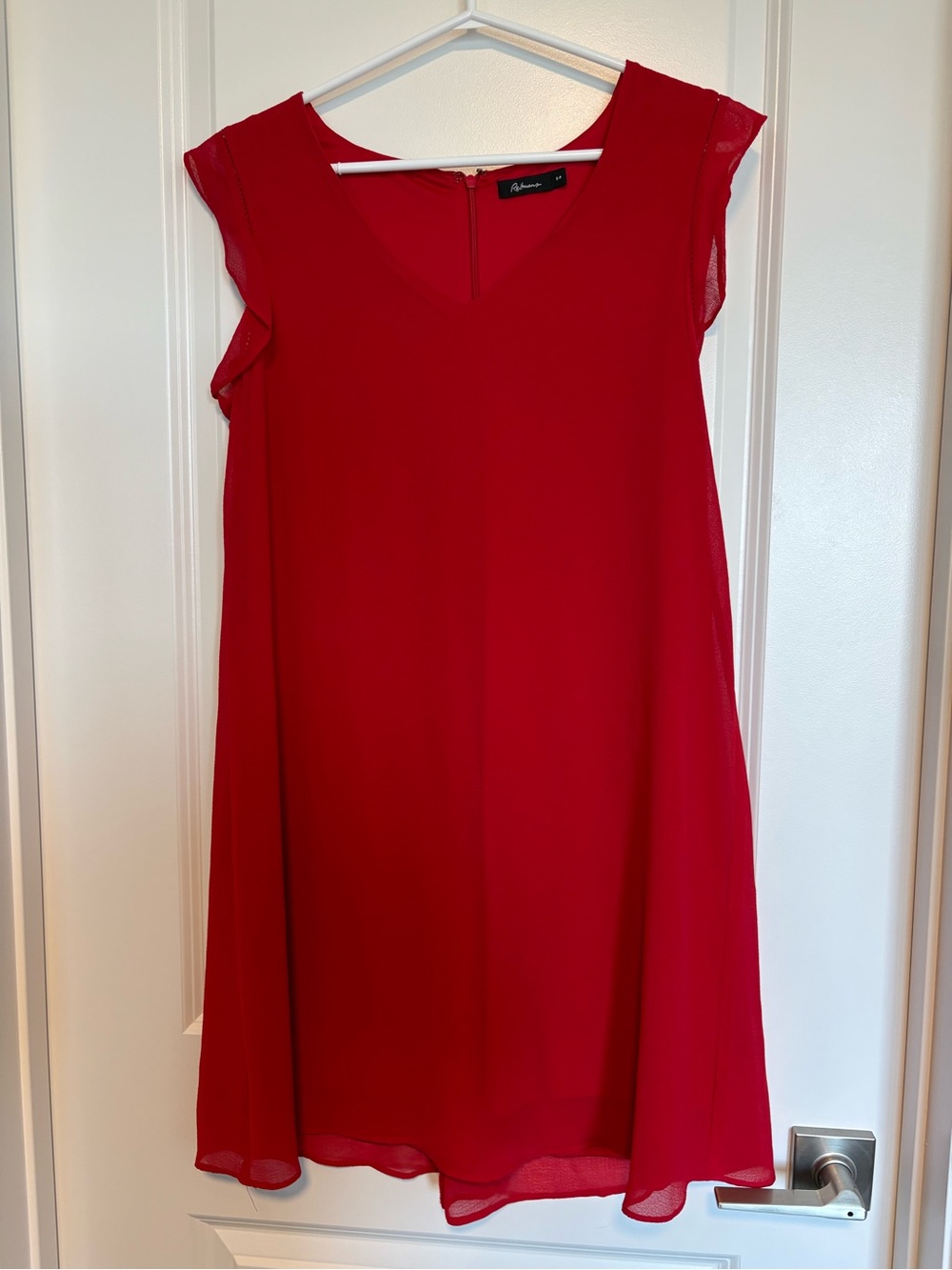Sleeveless Red Shift Dress